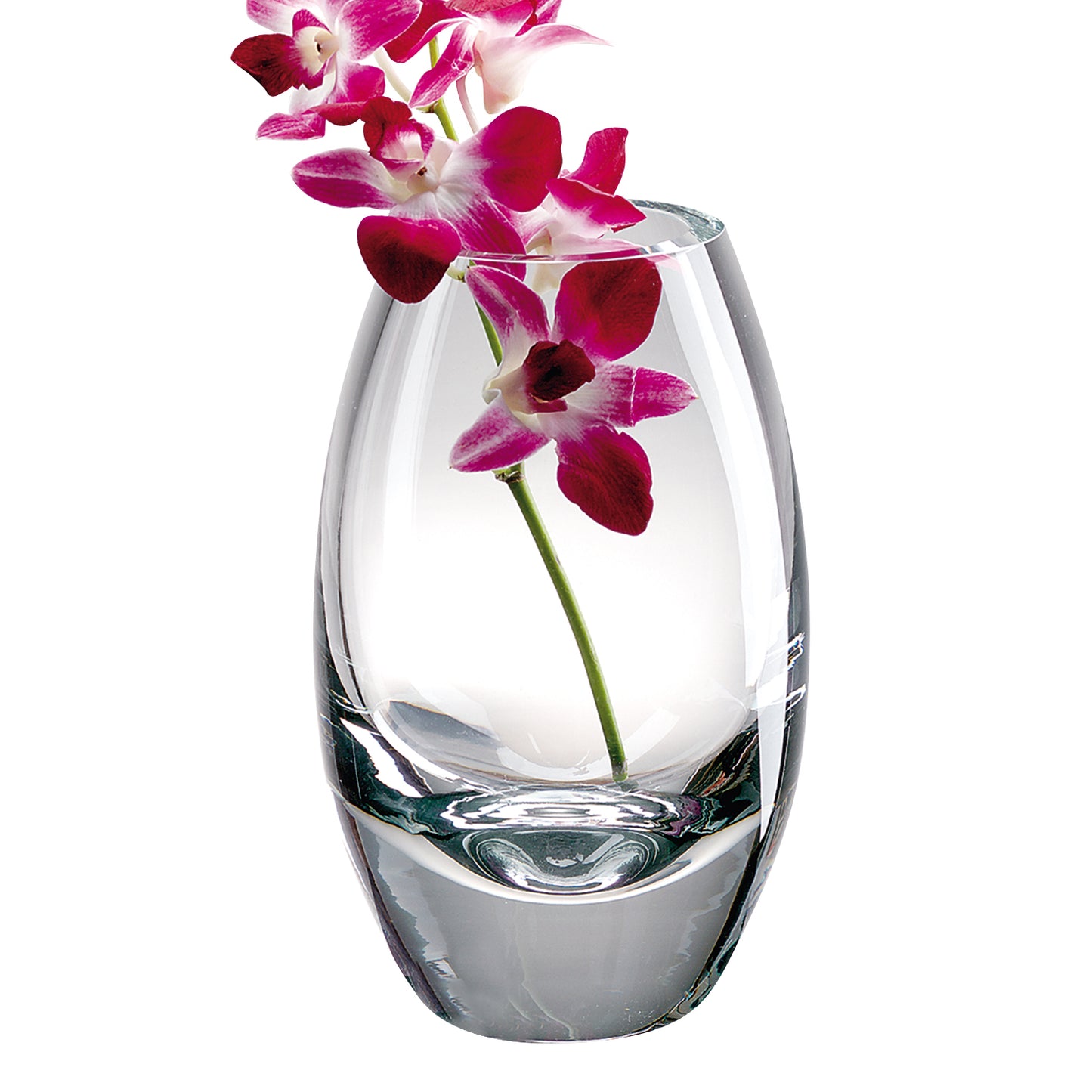 Clear Lead Free Crystal Oval Table Vase