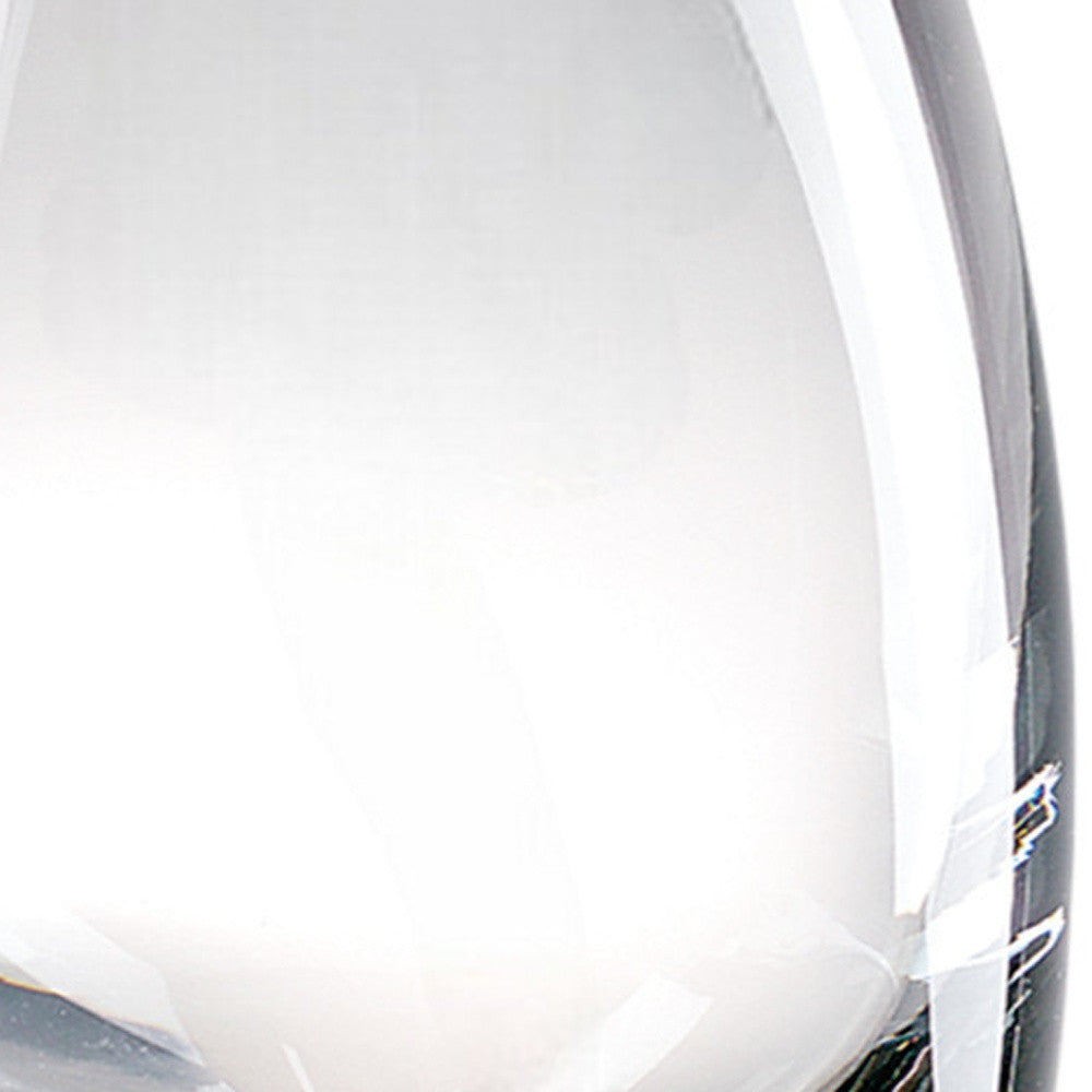 Clear Lead Free Crystal Oval Table Vase
