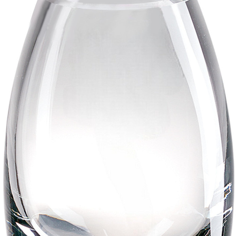 Clear Lead Free Crystal Oval Table Vase
