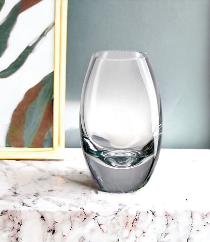 Clear Lead Free Crystal Oval Table Vase