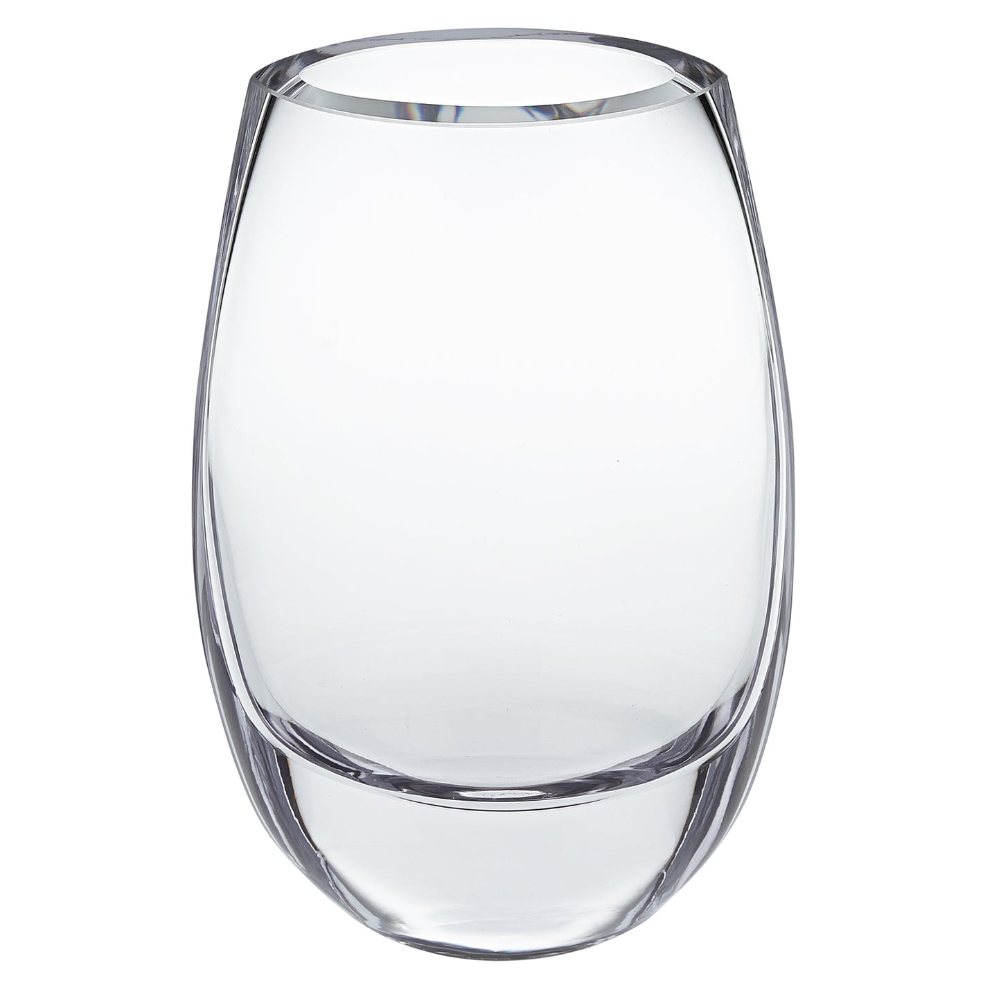 Clear Cylinder Crystal Glass Table Vase