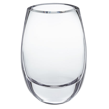 Clear Cylinder Crystal Glass Table Vase
