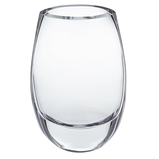Clear Cylinder Crystal Glass Table Vase