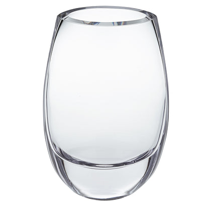 Clear Cylinder Crystal Glass Table Vase