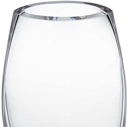 Clear Cylinder Crystal Glass Table Vase