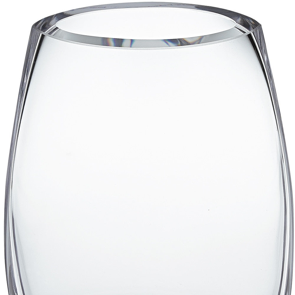 Clear Cylinder Crystal Glass Table Vase