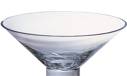 Clear Mouth Blown Crystal Round Pedestal Centerpiece Bowl