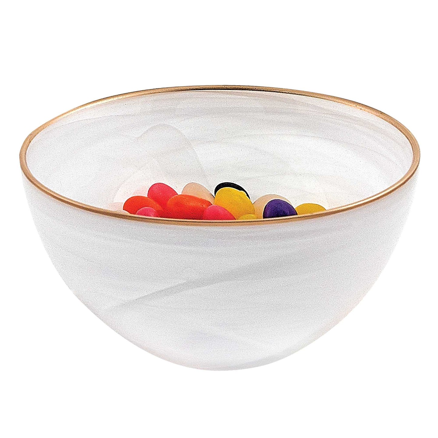 White And Gold Glass