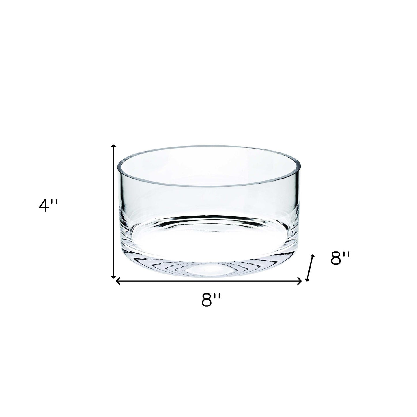 Crystal Round Serving Bowl