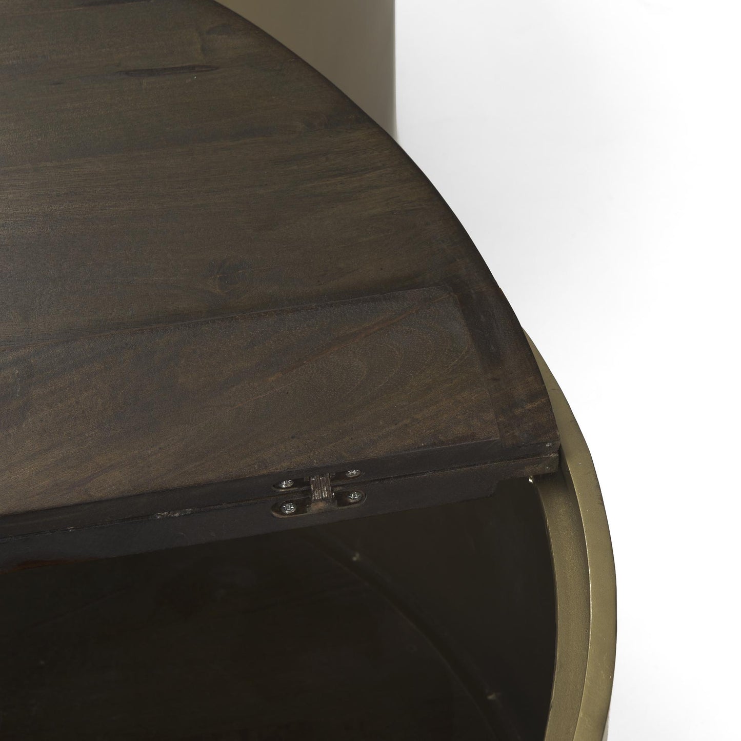 Brown Wood Round Nested Coffee Tables image 4