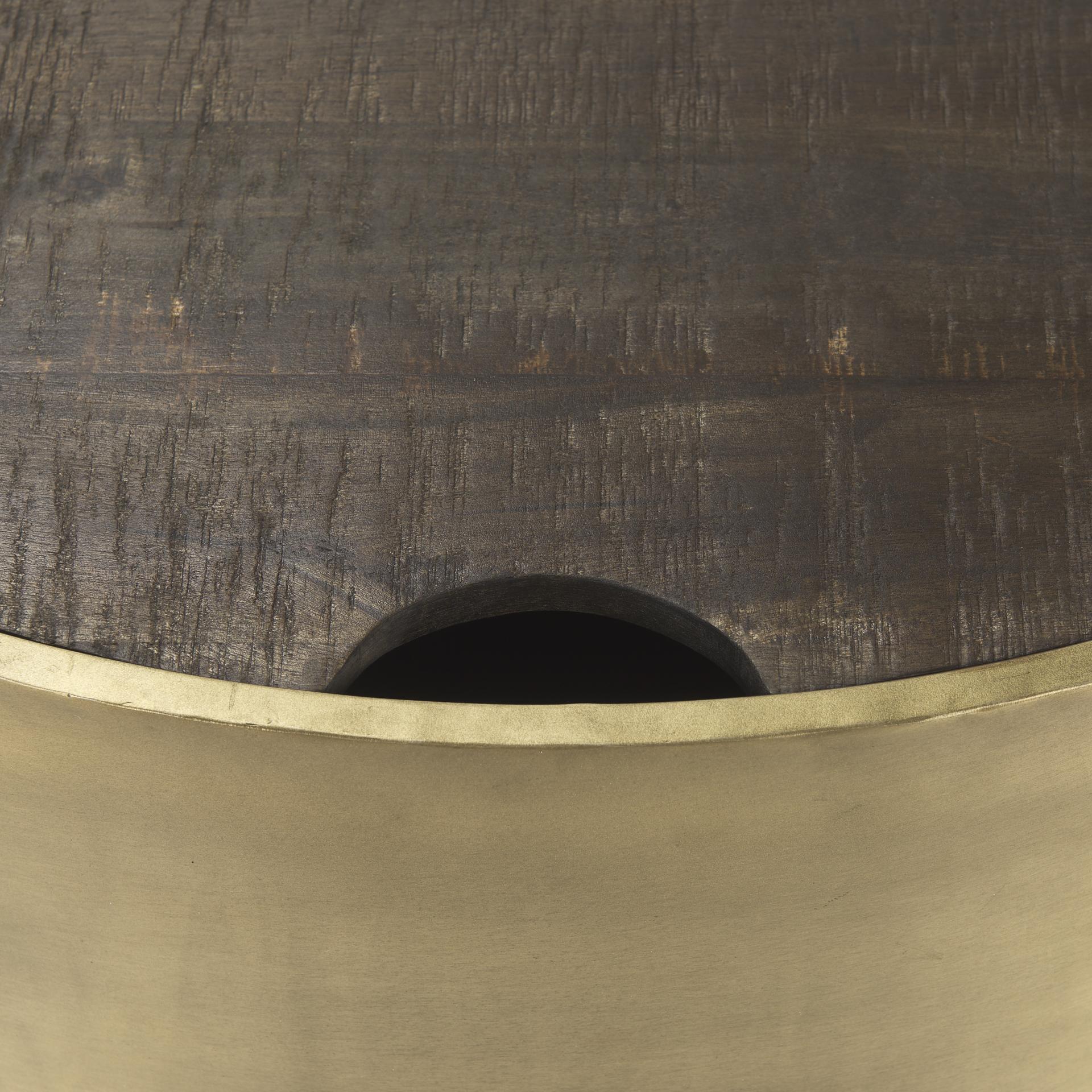 Brown Wood Round Nested Coffee Tables image 7