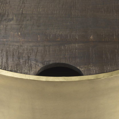 Brown Wood Round Nested Coffee Tables image 7