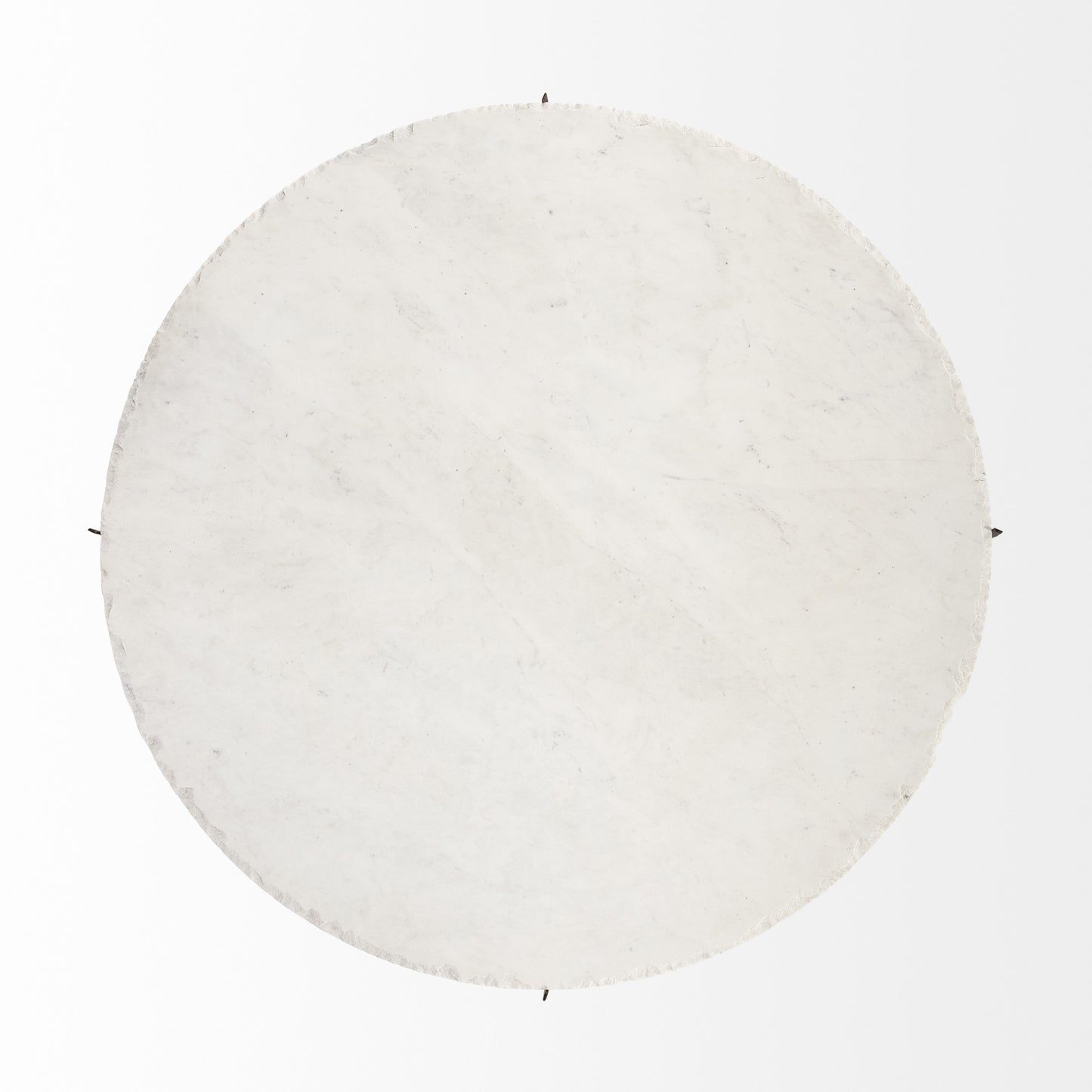Round White Marble Top Gold & Metal Base Coffee Table image 6