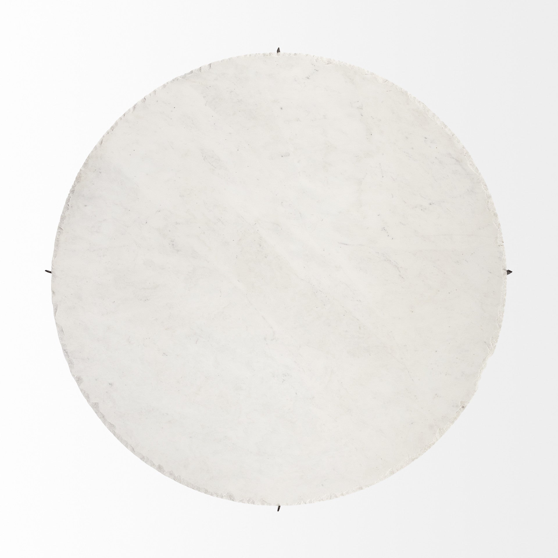Round White Marble Top Gold & Metal Base Coffee Table image 6