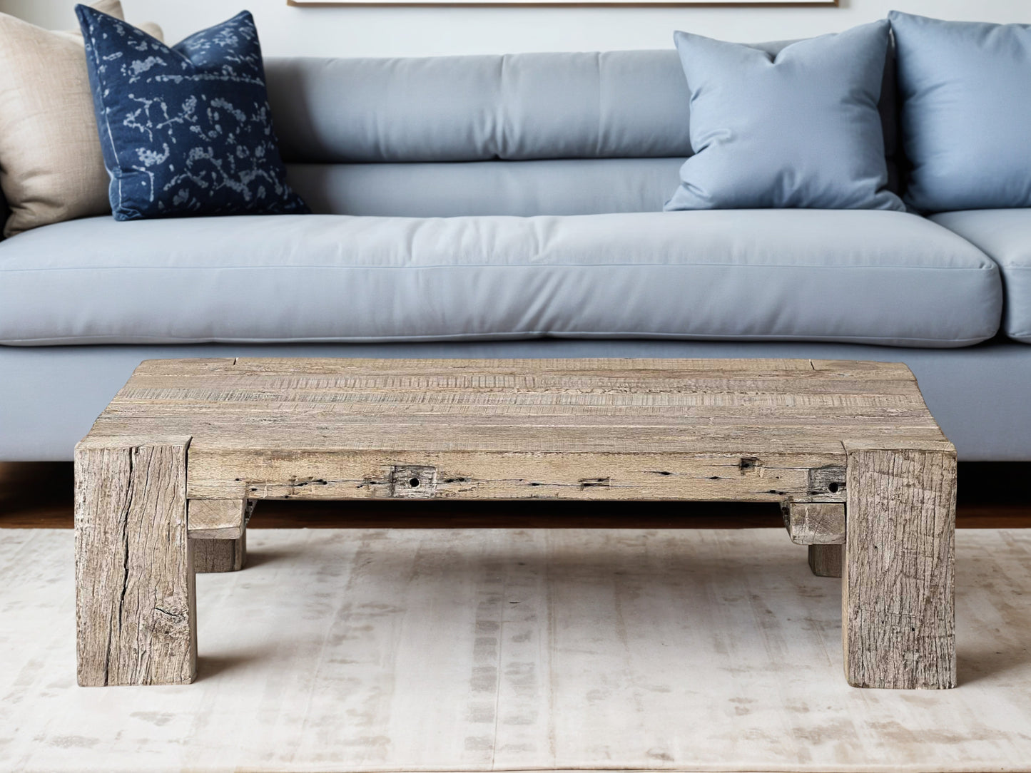 Natural Distressed Coffee Table
