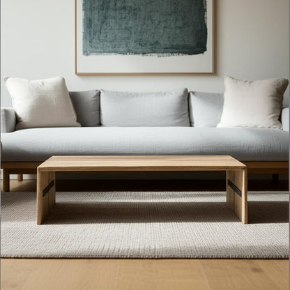 Brown Solid Wood Coffee Table image 1