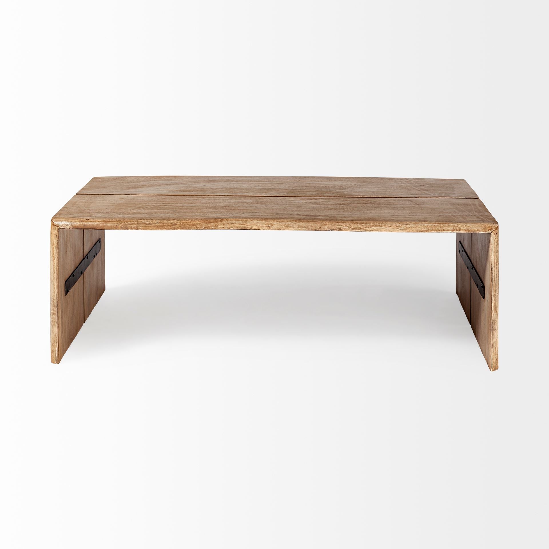 Brown Solid Wood Coffee Table image 3