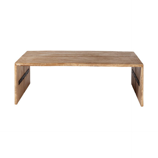 Brown Solid Wood Coffee Table image 2