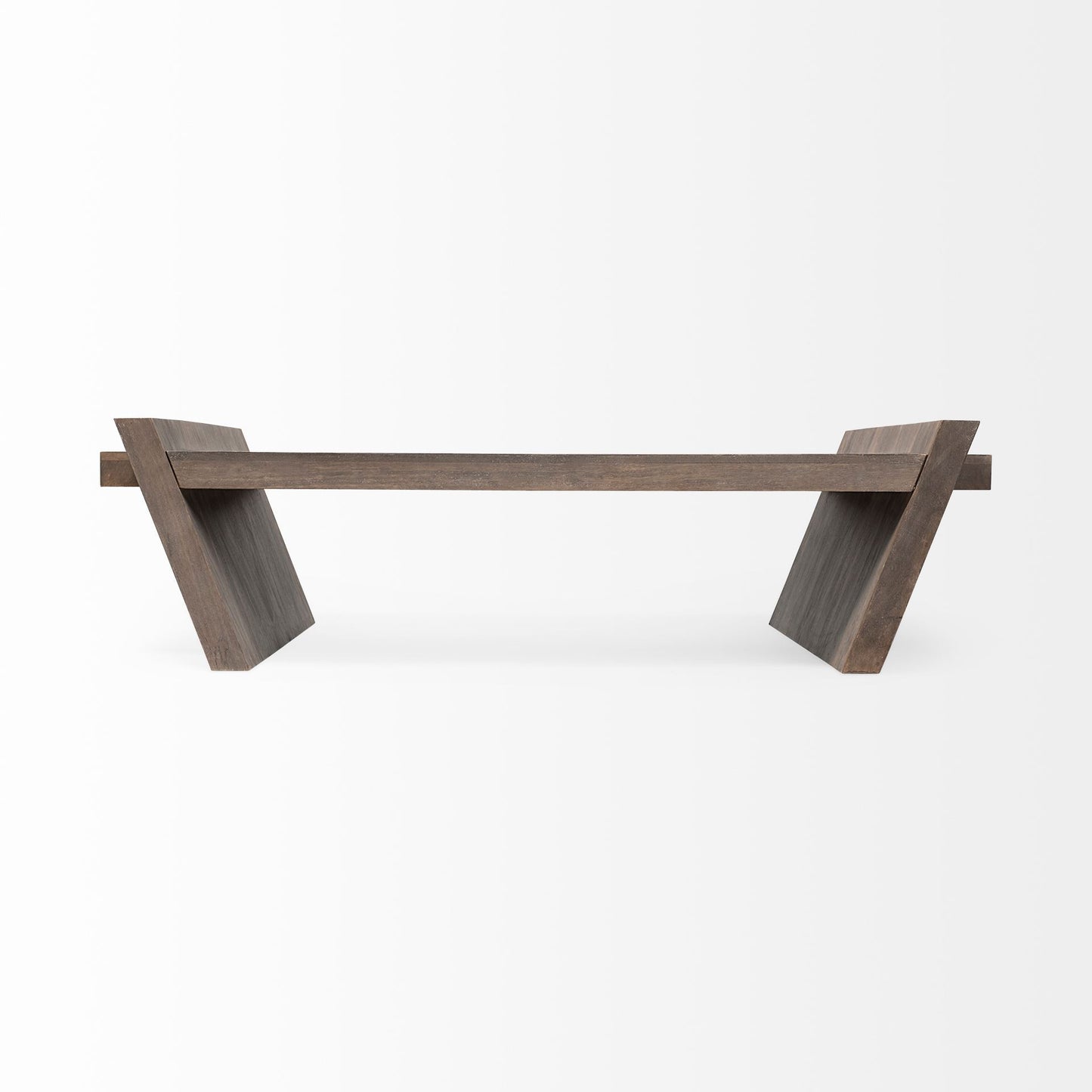 Brown Wood Coffee Table image 3