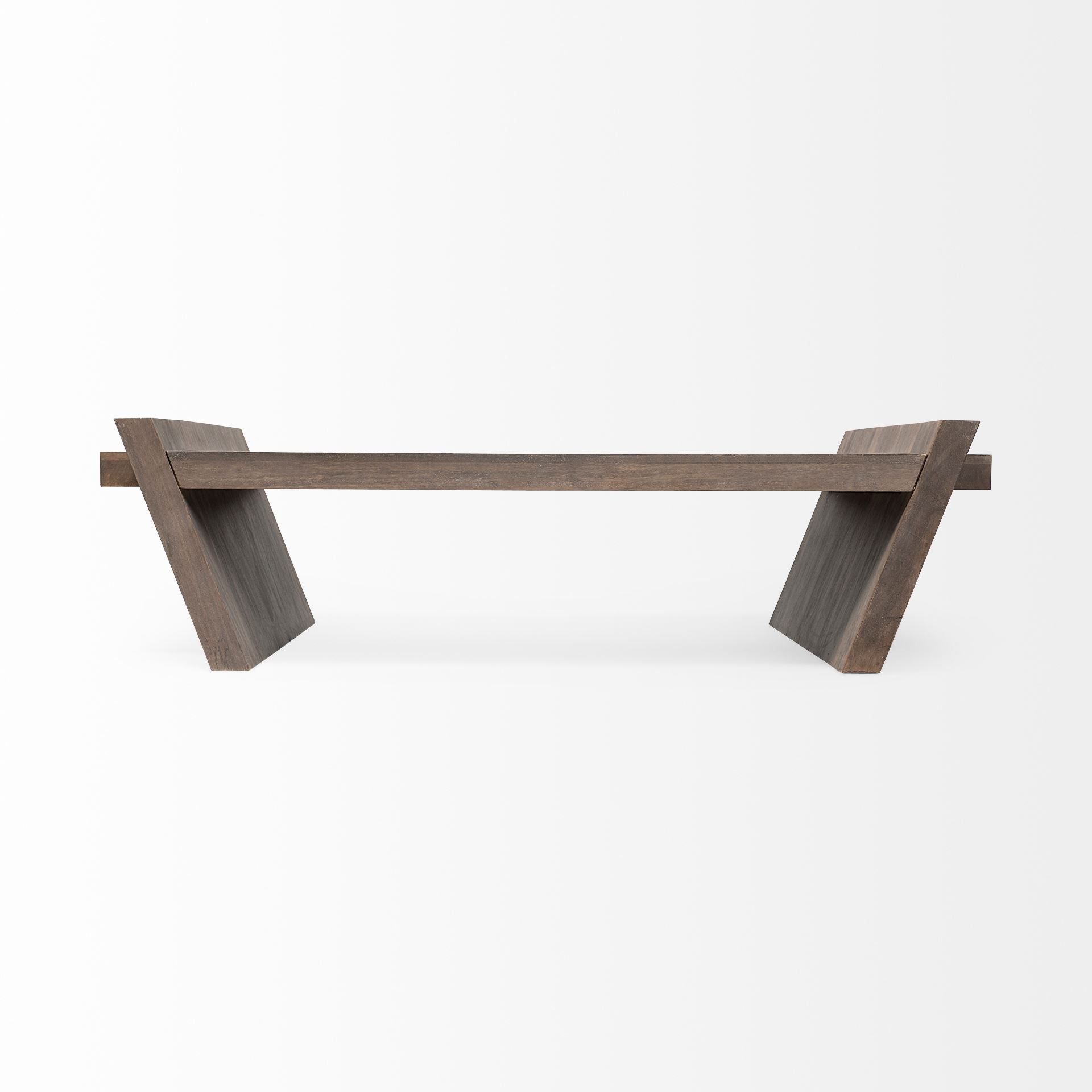 Brown Wood Coffee Table image 3