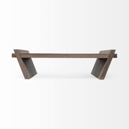 Brown Wood Coffee Table image 3
