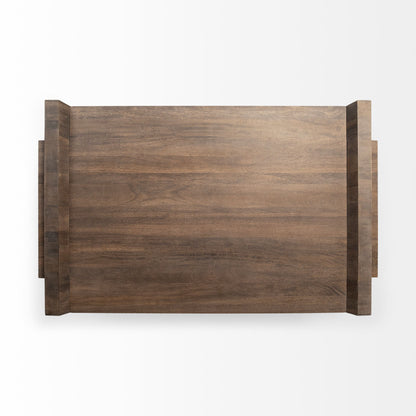 Brown Wood Coffee Table image 5