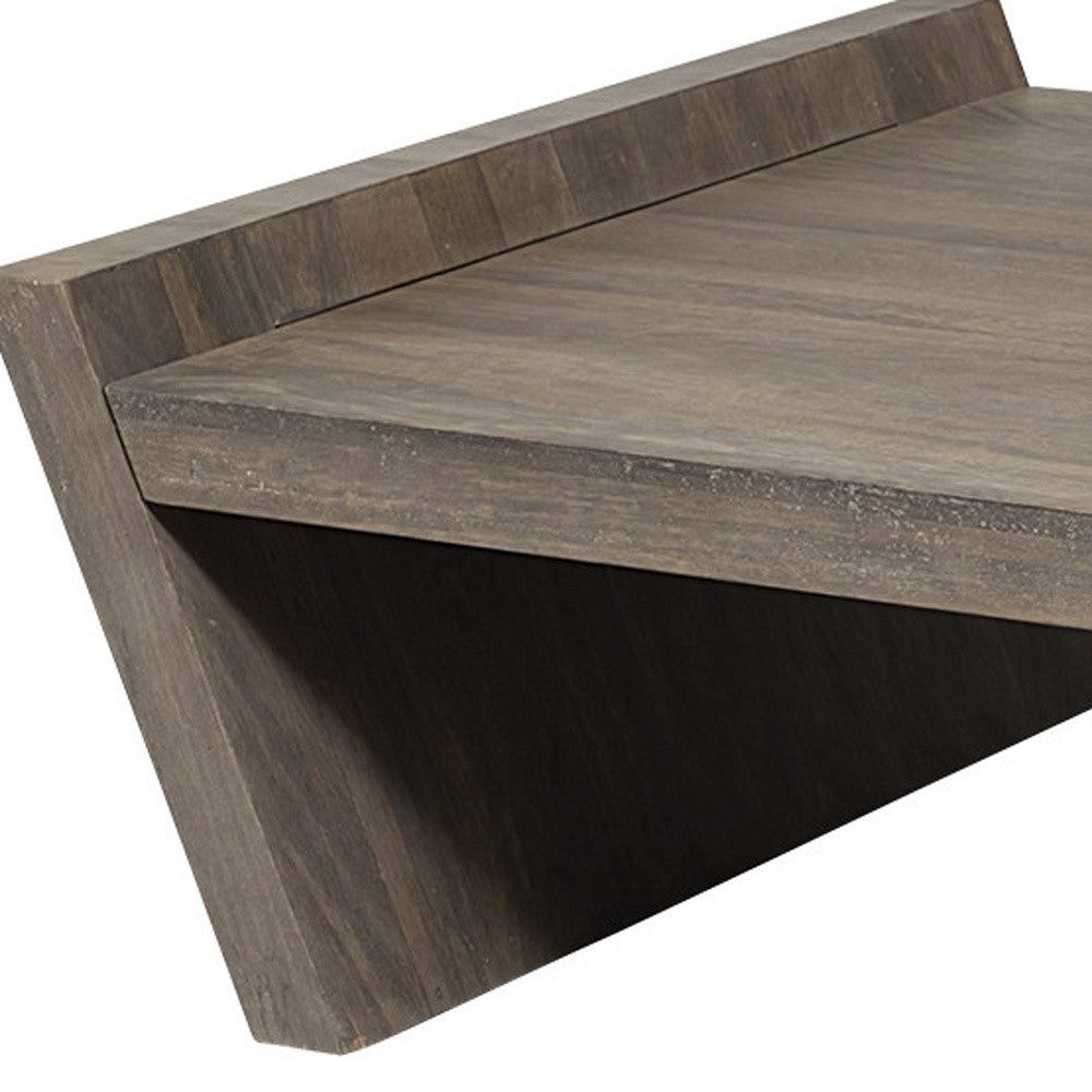 Brown Wood Coffee Table image 7