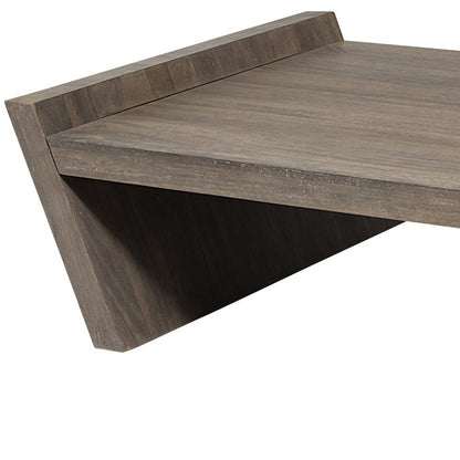 Brown Wood Coffee Table image 6