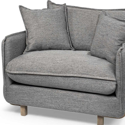 Gray Linen Arm Chair