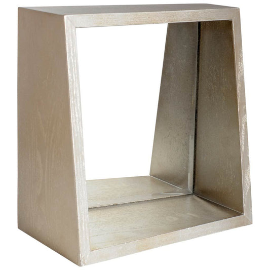 Champagne Wood Box Framed Accent Mirror