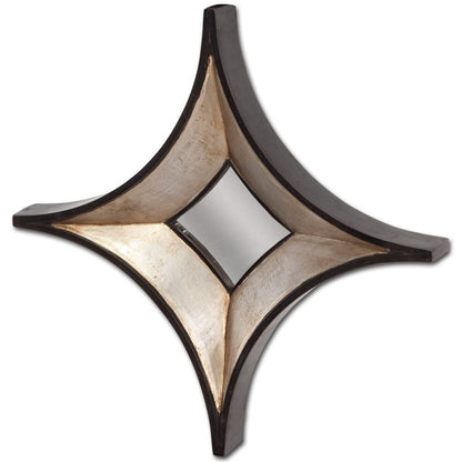 Dark Brown Diamond Accent Mirror