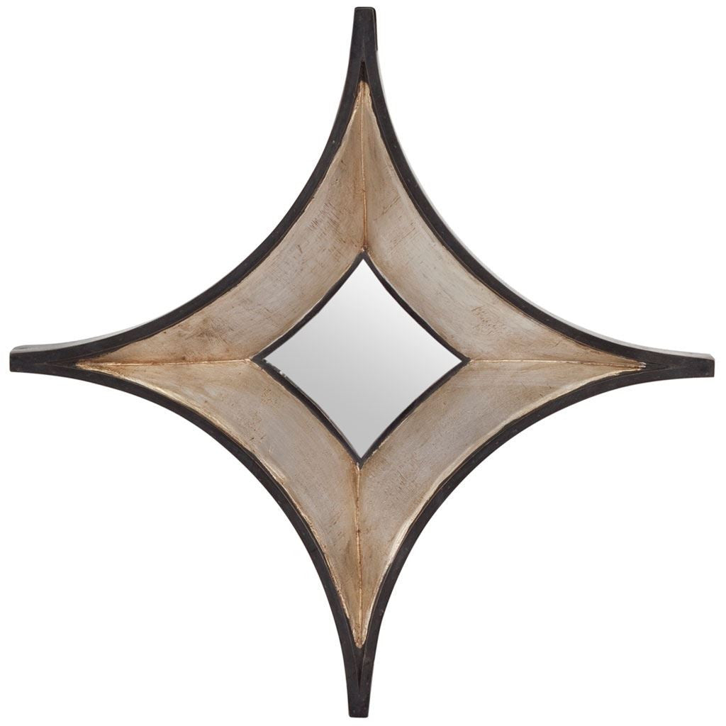 Dark Brown Diamond Accent Mirror