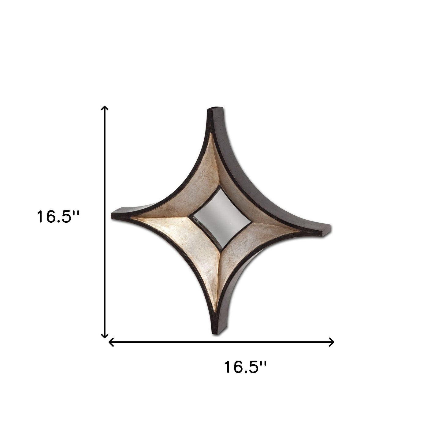 Dark Brown Diamond Accent Mirror