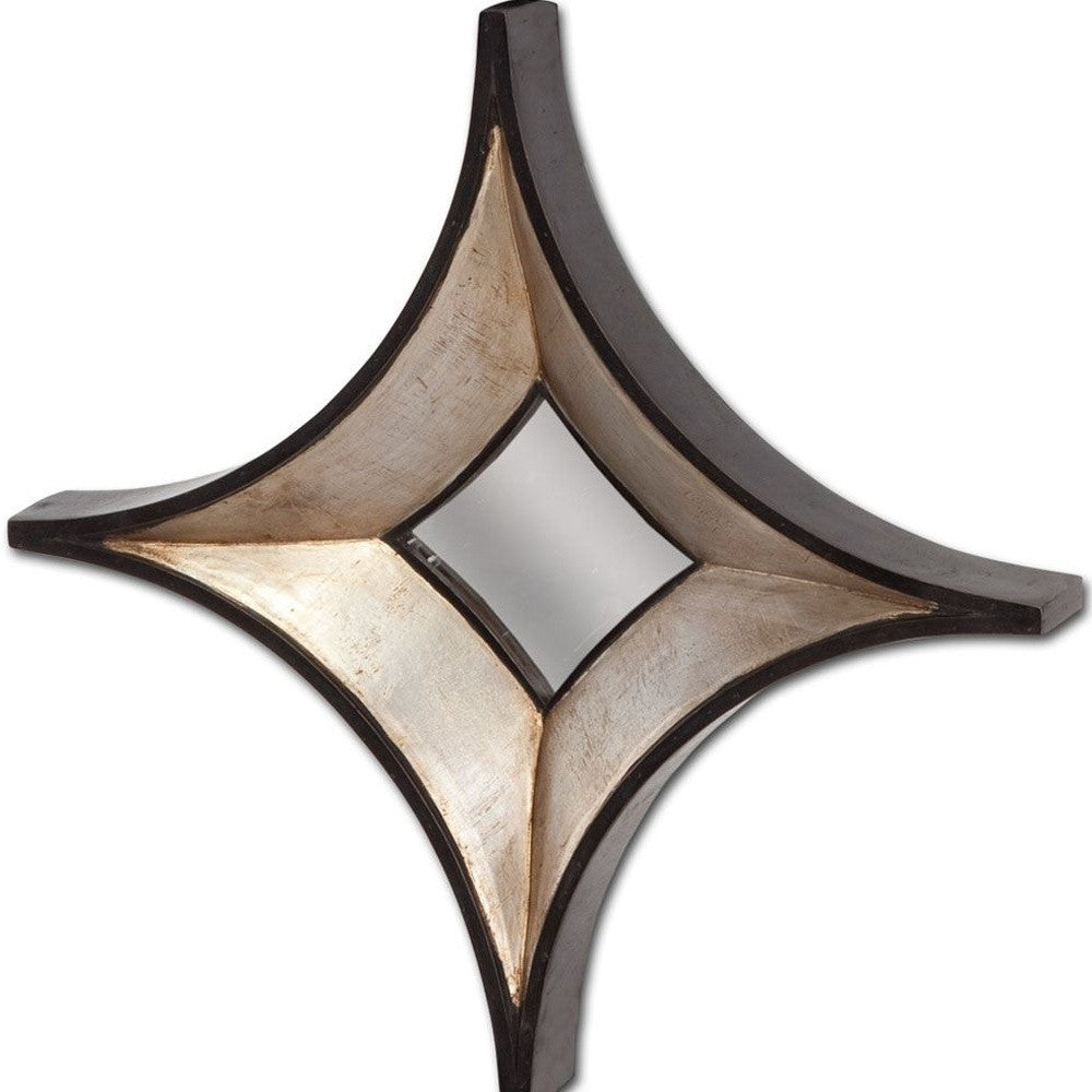 Dark Brown Diamond Accent Mirror