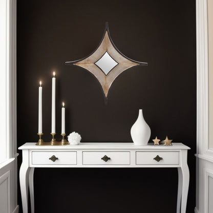 Dark Brown Diamond Accent Mirror