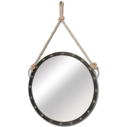 Round Metal Frame Wall Mirror
