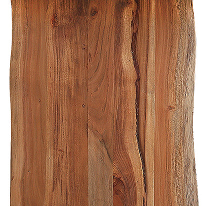 Brown Rectangular Solid Wood Dining Table