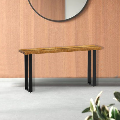 Modern Rustic Real Wood Console Table