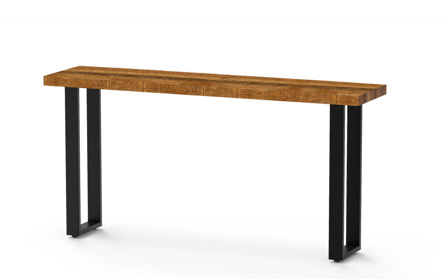 Modern Rustic Real Wood Console Table