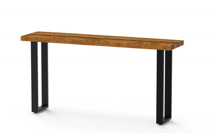 Modern Rustic Real Wood Console Table