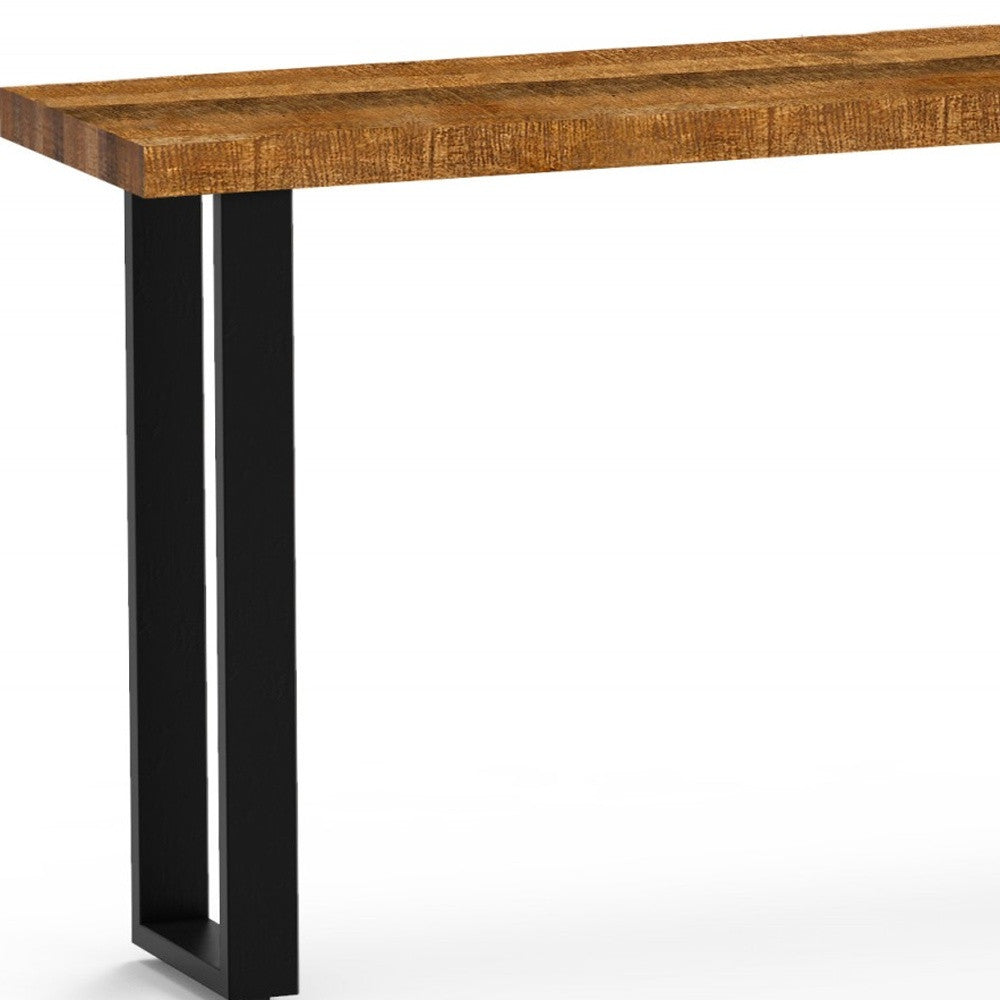 Modern Rustic Real Wood Console Table