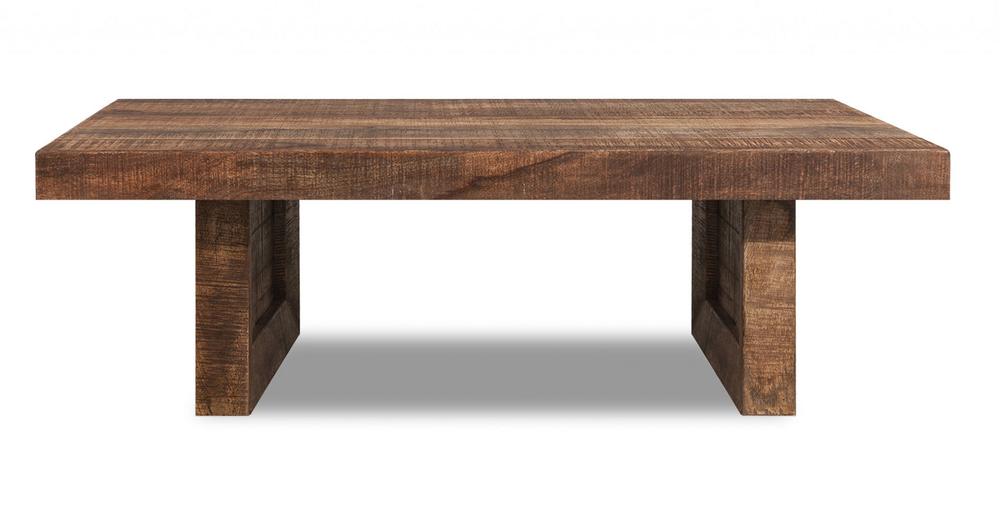 Solid Wood Sled Coffee Table image 2