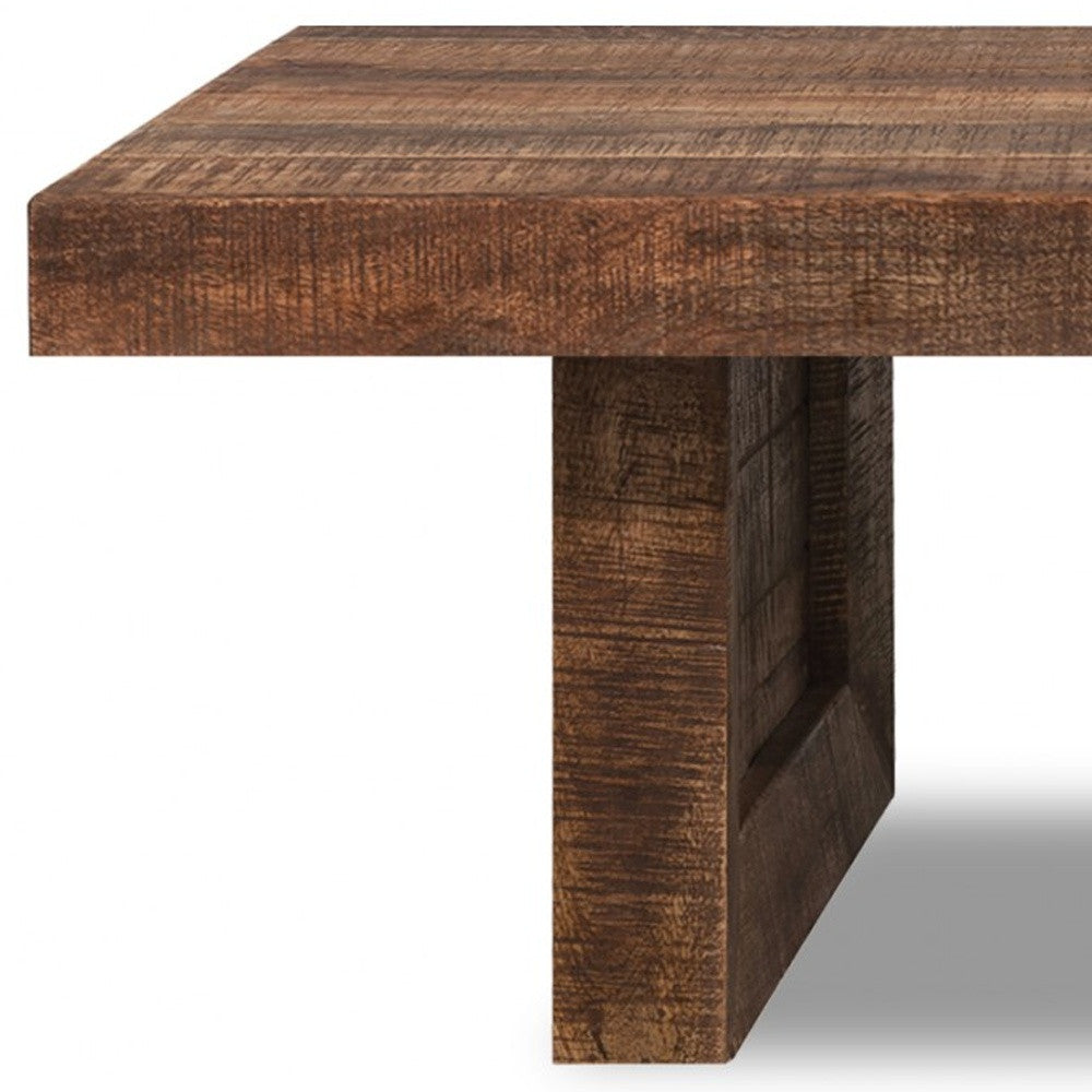 Solid Wood Sled Coffee Table image 4