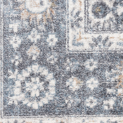 Nourison Astra Dark Blue Pet Friendly Machine Washable Rug - Swatch