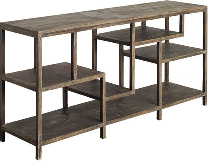 Brown Solid Wood Console Table