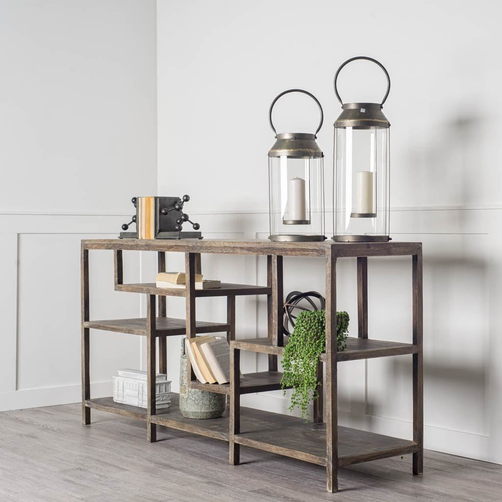Brown Solid Wood Console Table