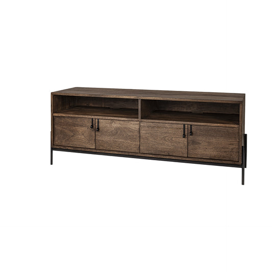 Olsi Solid Wood Media Console