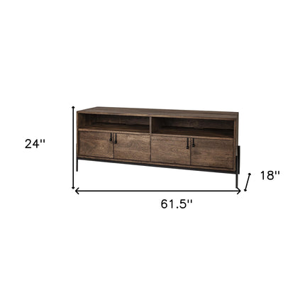 Olsi Solid Wood Media Console