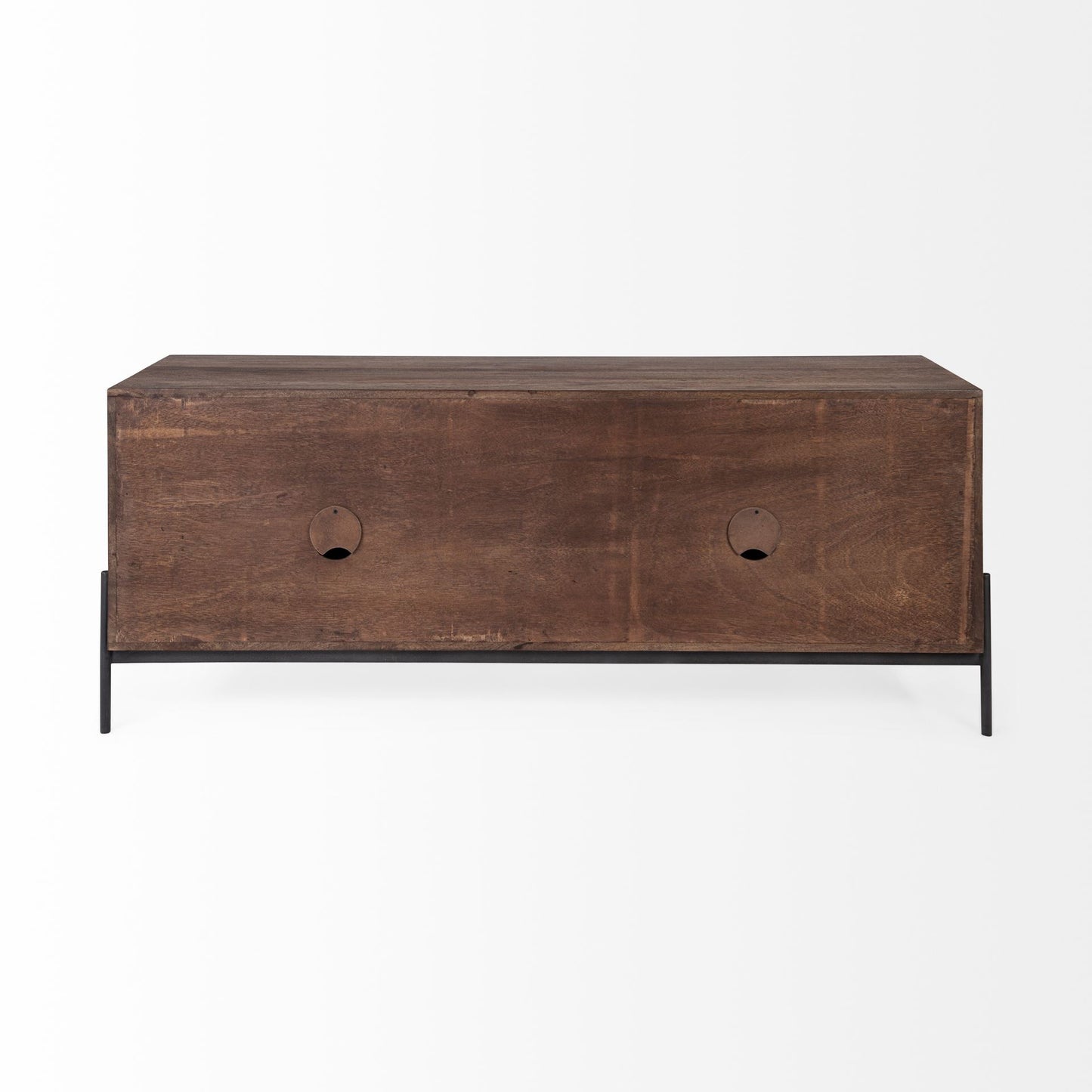 Olsi Solid Wood Media Console