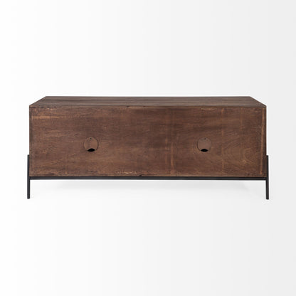 Olsi Solid Wood Media Console